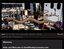 Tablet Screenshot of derekroddyslessons.com